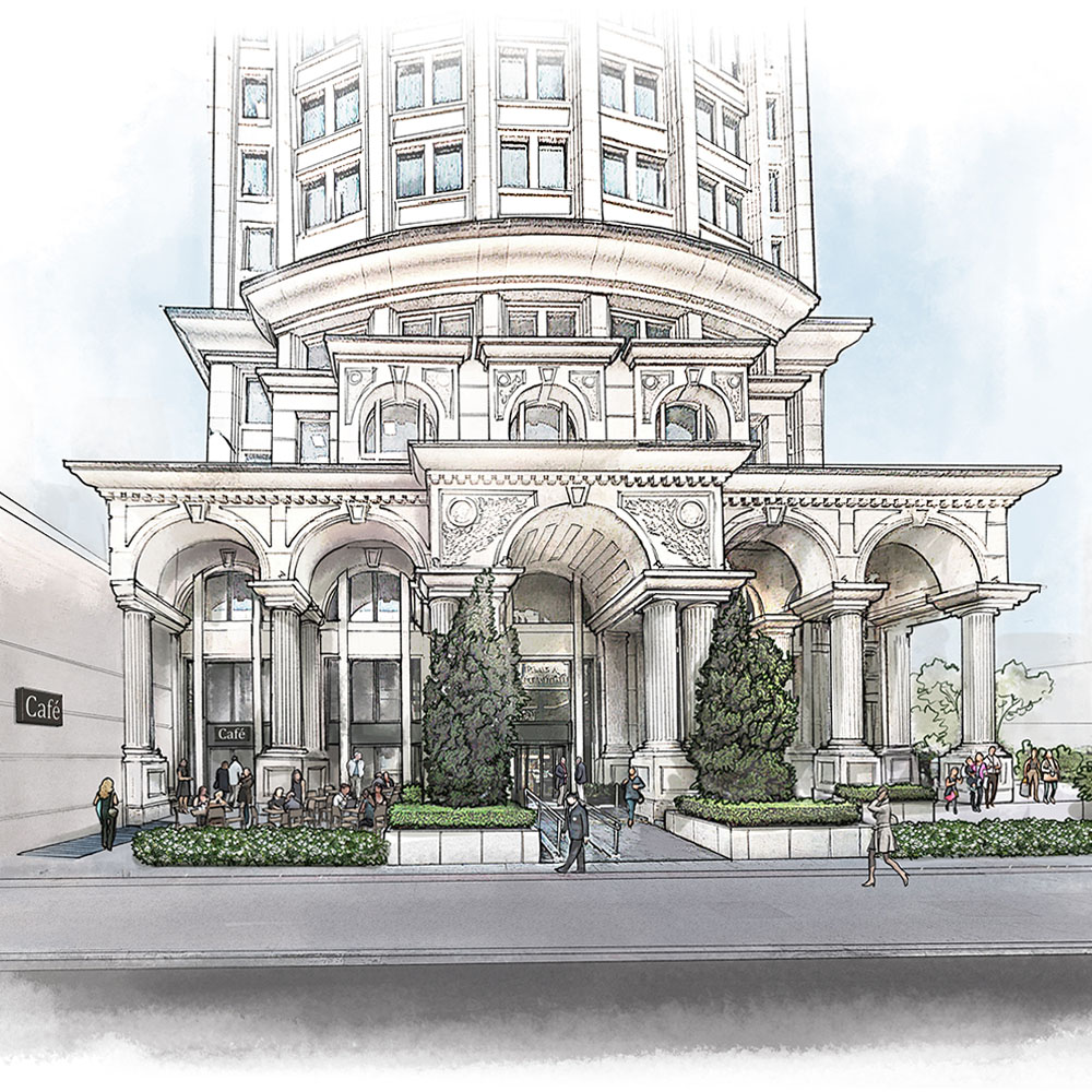 perspectiva artística arquitetônica - exteriores, paisagismo; landscape architectural rendering - Ricardo Ligabue