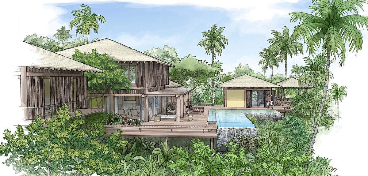 perspectiva artística arquitetônica - exteriores, paisagismo; landscape architectural rendering - Ricardo Ligabue