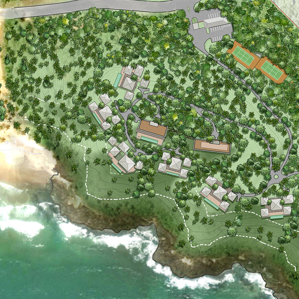 perspectiva artística arquitetônica - implantação; masterplan architectural rendering - Ricardo Ligabue