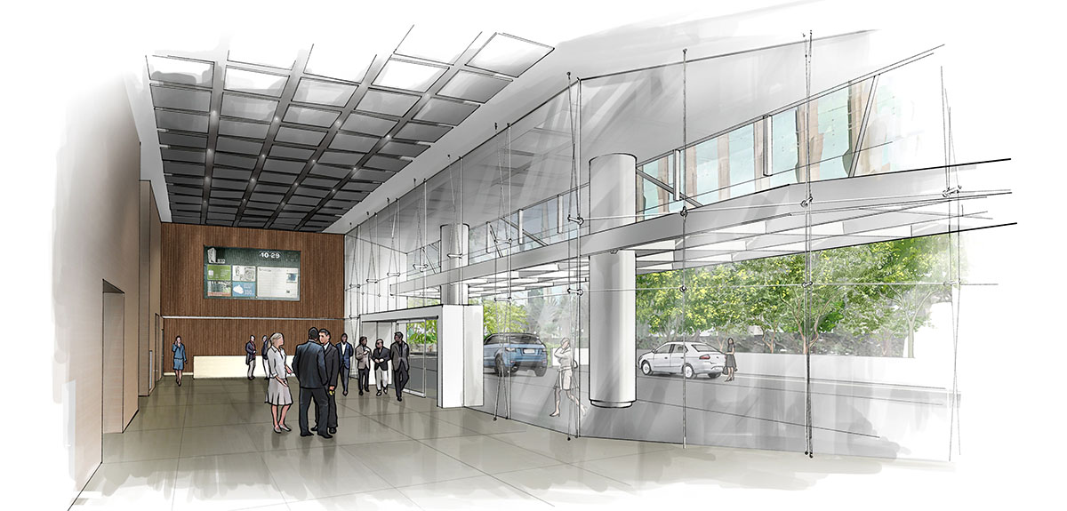 perspectiva artística arquitetônica - interiores; architectural rendering - Ricardo Ligabue