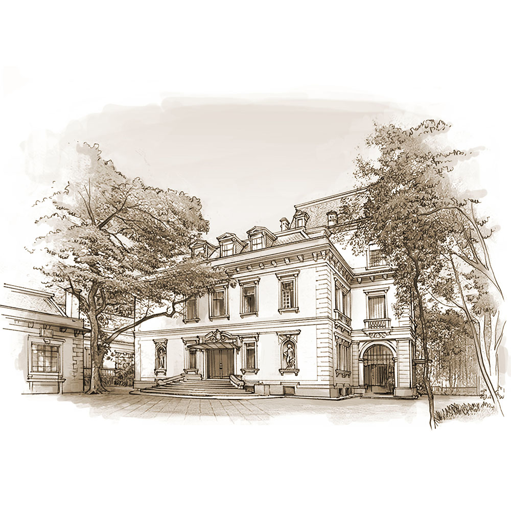 perspectiva artística arquitetônica - exteriores, paisagismo; landscape architectural rendering - Ricardo Ligabue