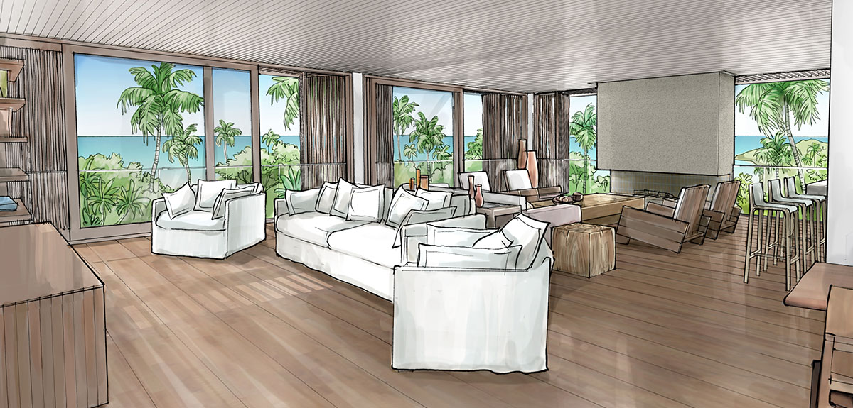 perspectiva artística arquitetônica - interiores; architectural rendering - Ricardo Ligabue