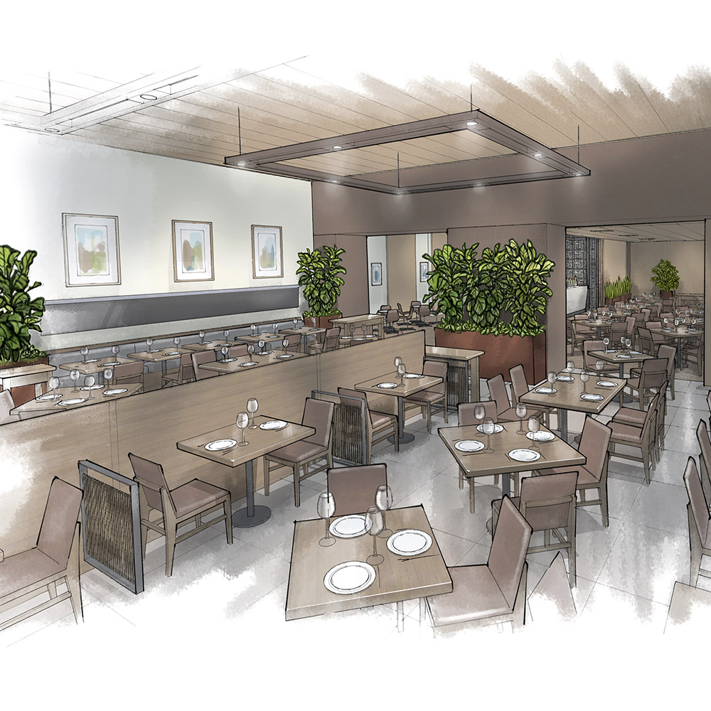 perspectiva artística arquitetônica - exteriores, paisagismo; landscape architectural rendering - Ricardo Ligabue