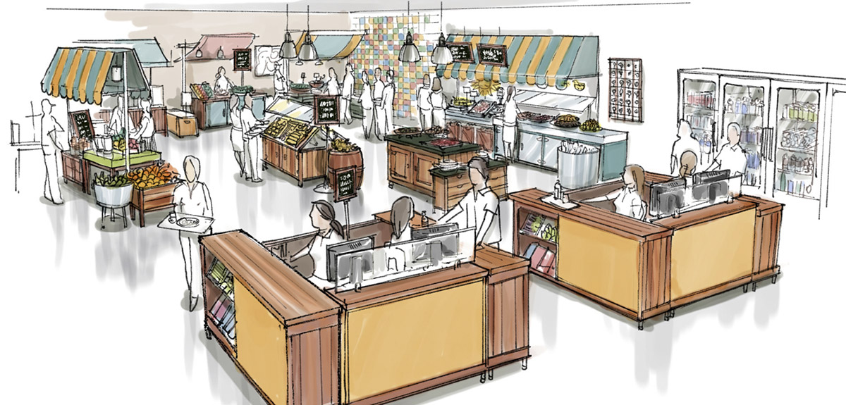 perspectiva artística arquitetônica - eventos; architectural rendering - Ricardo Ligabue