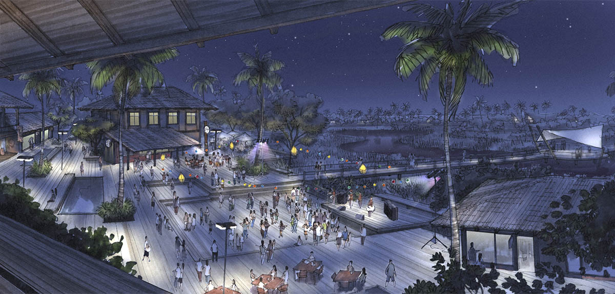 perspectiva artística arquitetônica - exteriores, paisagismo; landscape architectural rendering - Ricardo Ligabue